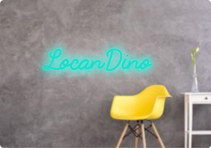 Custom text: LocanDino